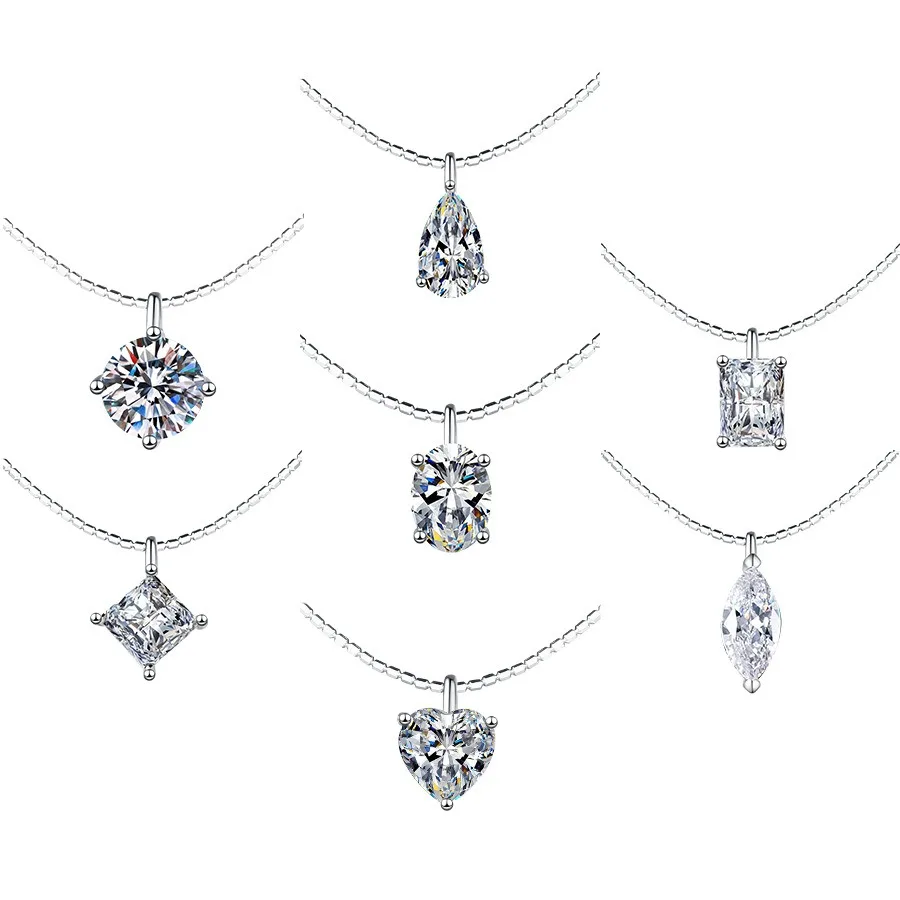 S925 Sterling Silver Detachable Collar Necklace with Moissanite Korean Style Choker Jewelry Gift for Women Adjustable Chain 
S925 Sterling Silver Detachable Collar Necklace with Moissanite Korean Style Choker Jewelry Gift for Women Adjustable Chain