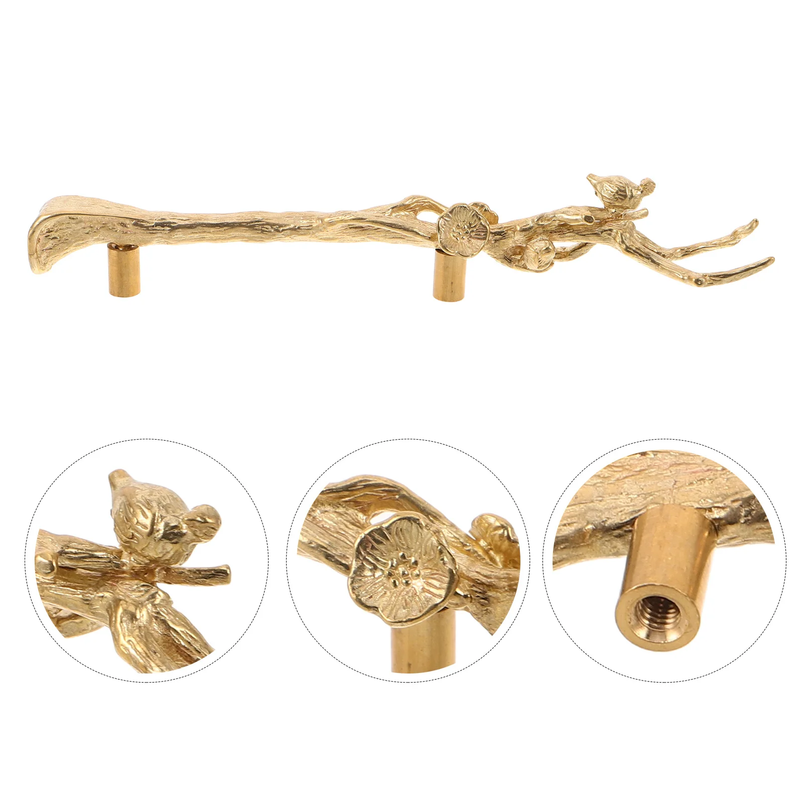 Vintage Brass Cabinet Knobs Bird Branch Design Drawer Pulls Solid Brass Hardware For Kitchen Wardrobe Furniture - Retro
Vintage Brass Cabinet Knobs Bird Branch Design Drawer Pulls Solid Brass Hardware For Kitchen Wardrobe Furniture - Retro