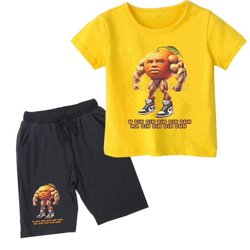 Funny Italian Brainrot Kids T-shirt Suit Udin Din Din Dun Meme Graphic T-shirt Short Sets Orange Girl Boy Fashion Summer Clothes
Funny Italian Brainrot Kids T-shirt Suit Udin Din Din Dun Meme Graphic T-shirt Short Sets Orange Girl Boy Fashion Summer Clothes