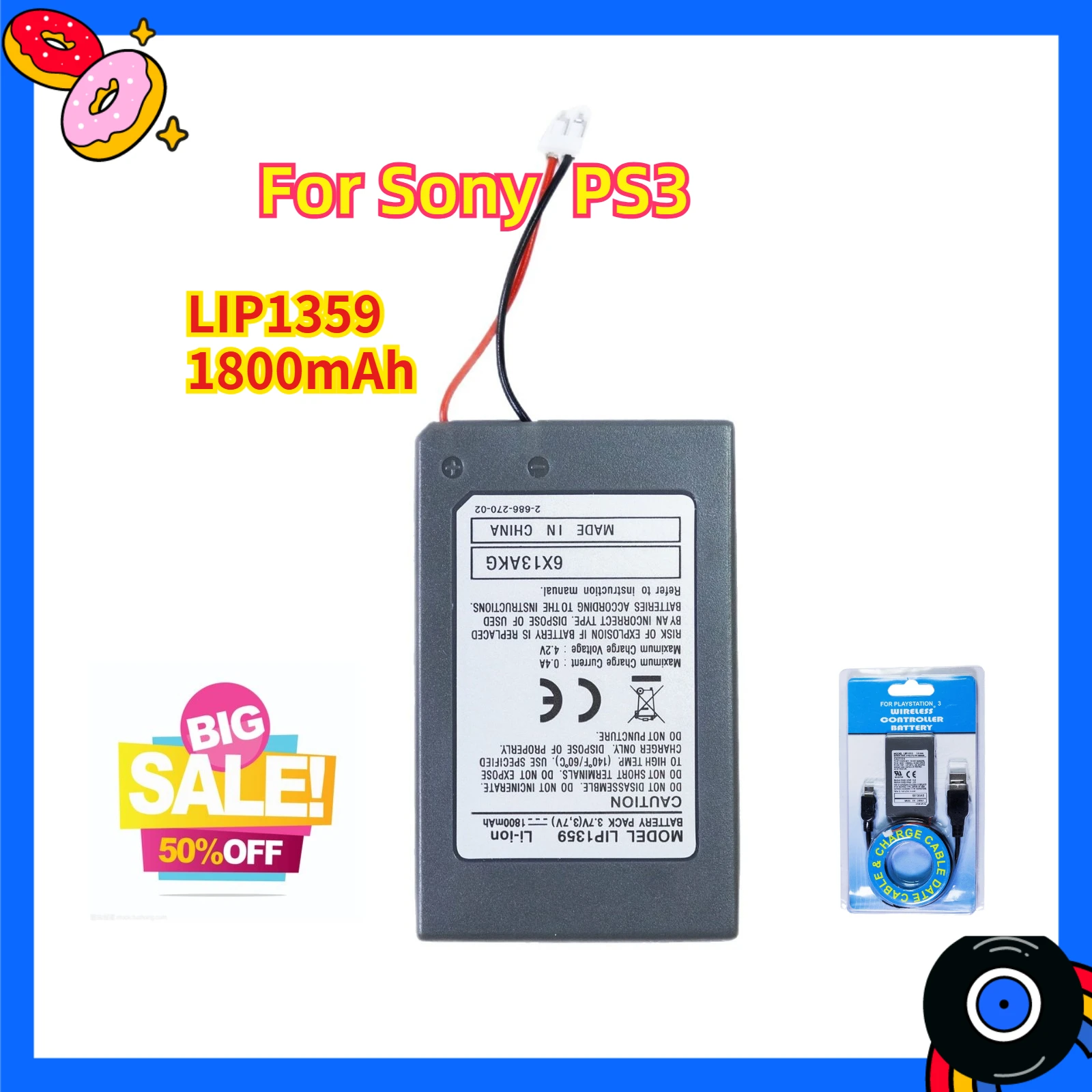 LIP1359 1800 мАч литий-ионный аккумулятор для PS3 для Sony Bluetooth-контроллера, консоли CECHZC2E CECHZC2U, беспроводной контроллер
LIP1359 1800 мАч литий-ионный аккумулятор для PS3 для Sony Bluetooth-контроллера, консоли CECHZC2E CECHZC2U, беспроводной контроллер