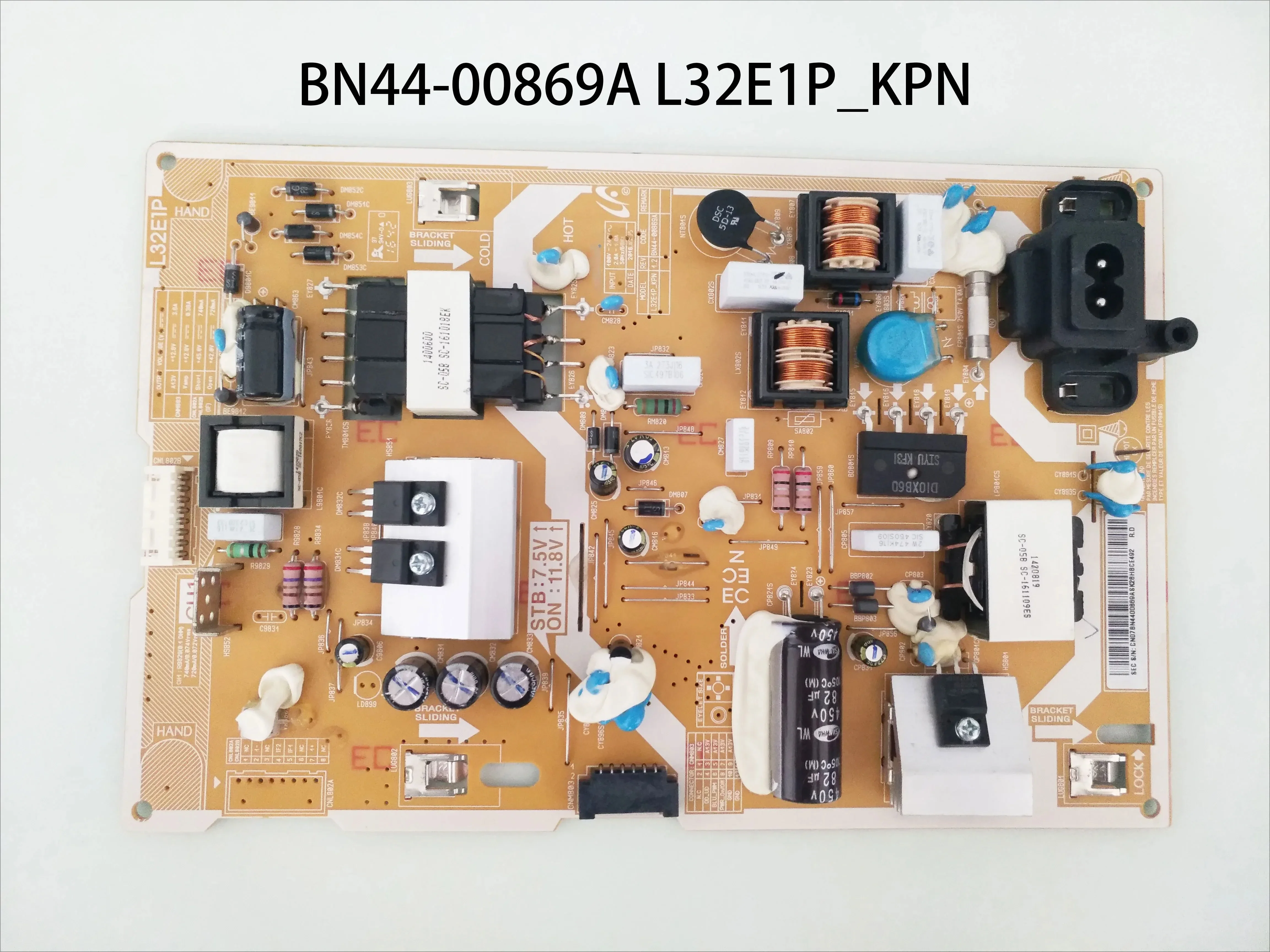 Power Supply Board BN44-00869A L32E1P_KPN is for UE32M5520 HG32EE690DK UE32M5520AK UE32K5500 UE32M5620AK UE32K5579SU HE32EE690DB
Power Supply Board BN44-00869A L32E1P_KPN is for UE32M5520 HG32EE690DK UE32M5520AK UE32K5500 UE32M5620AK UE32K5579SU HE32EE690DB