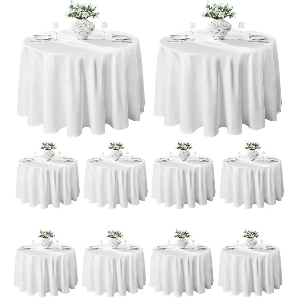 Round Tablecloth 132inch 10 Pack Polyester Table Cloth, Stain Wrinkle Resistant Polyester Dining Table Cover or Kitchen Dinning
Round Tablecloth 132inch 10 Pack Polyester Table Cloth, Stain Wrinkle Resistant Polyester Dining Table Cover or Kitchen Dinning