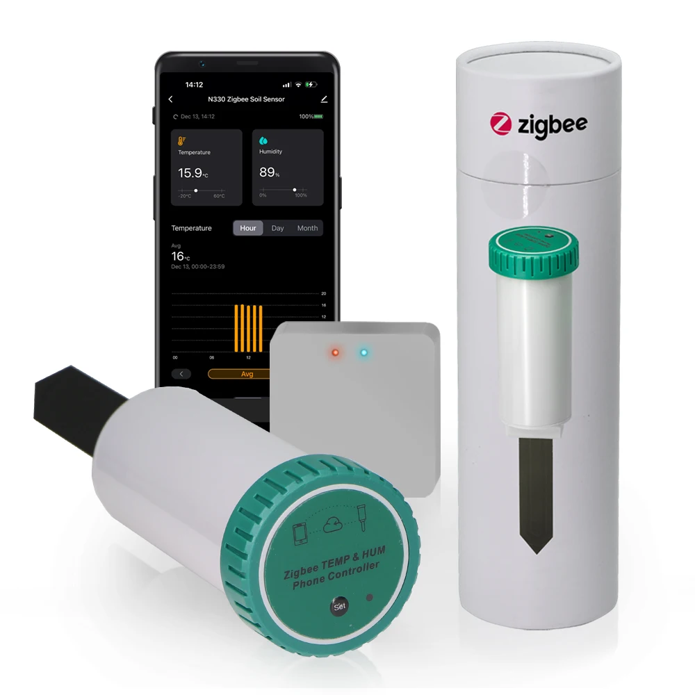Датчик почвы Zigbee 2-в-1 с комплектом шлюза, водонепроницаемый для тепличных садовых растений, умные оповещения, монитор температуры и влажности
Датчик почвы Zigbee 2-в-1 с комплектом шлюза, водонепроницаемый для тепличных садовых растений, умные оповещения, монитор температуры и влажности
