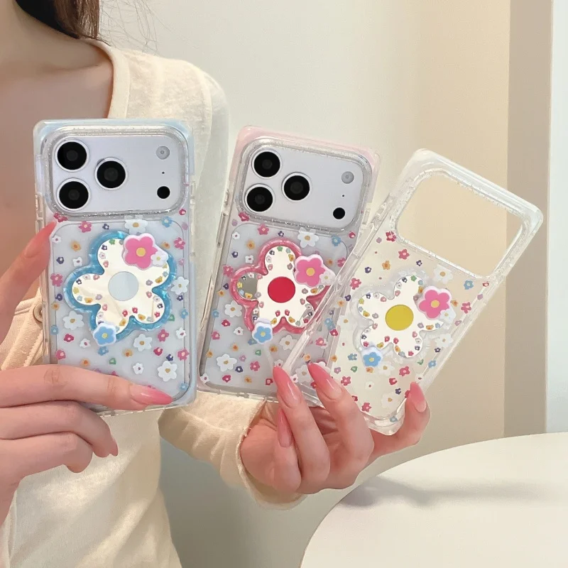 Korean 3D Mirror Color Little Flower Clear Square Phone Case For iPhone 17 Pro 16 15 Pro Max Back Cover Fashion Cute Cases Girls
Korean 3D Mirror Color Little Flower Clear Square Phone Case For iPhone 17 Pro 16 15 Pro Max Back Cover Fashion Cute Cases Girls