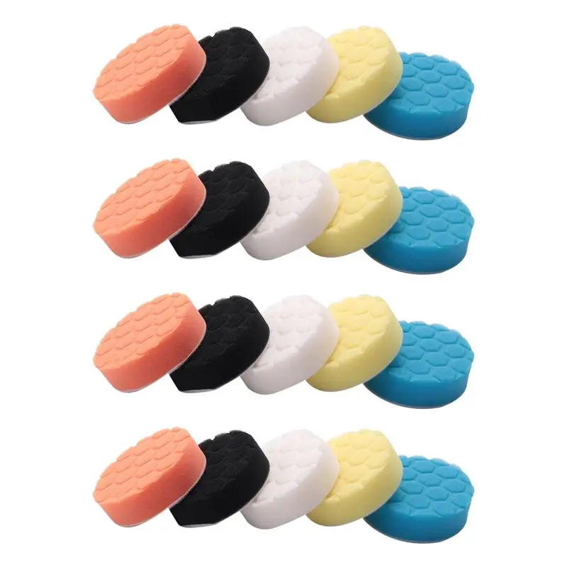 20Pcs 3 Inch Polishing Pads Buffing Sponge Pads Kit For Car Buffer Polisher Sanding, Waxing, Polishing, Sealing Glaze-A08Q
20Pcs 3 Inch Polishing Pads Buffing Sponge Pads Kit For Car Buffer Polisher Sanding, Waxing, Polishing, Sealing Glaze-A08Q