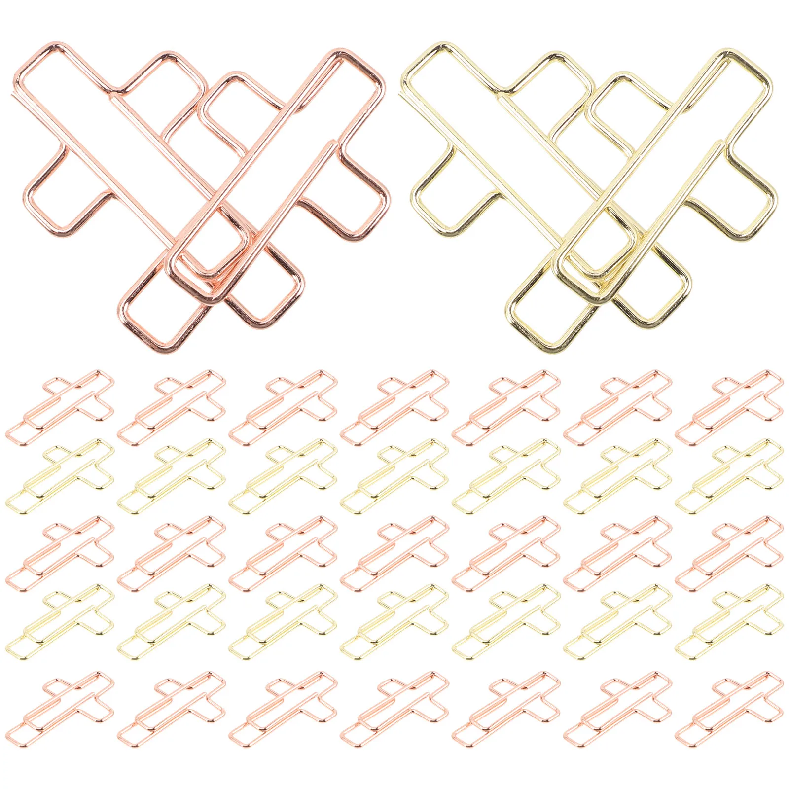 100Pcs Crucifix Cross Paper Clips Sturdy Non-Deformable Metal File Clips for Homework Office Supplies Test Papers Photos
100Pcs Crucifix Cross Paper Clips Sturdy Non-Deformable Metal File Clips for Homework Office Supplies Test Papers Photos