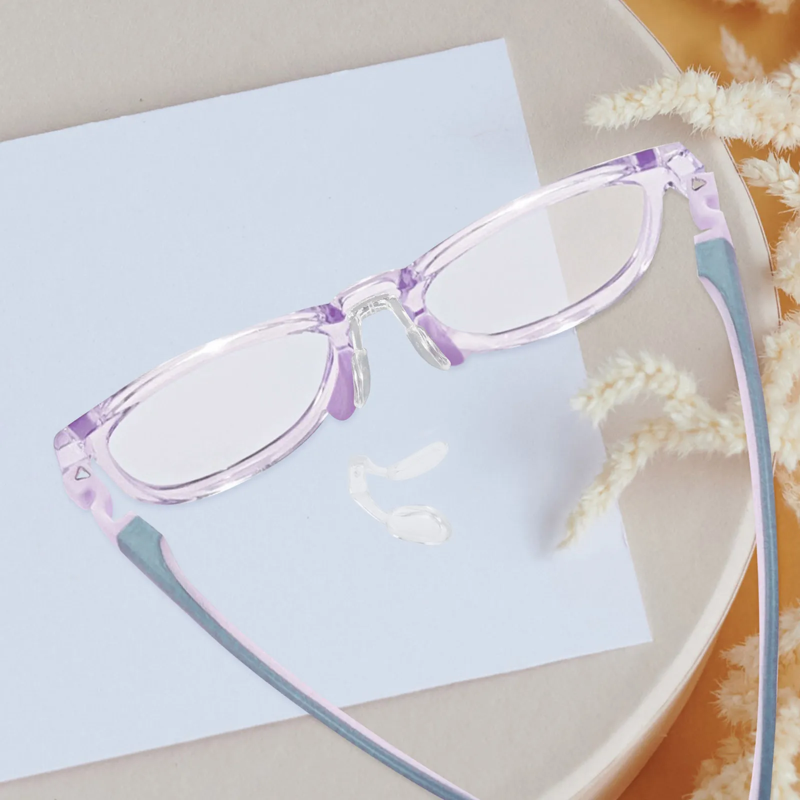 2Pcs Glasses Nose Pads Replaceable Silicone Soft Non-Slip Comfortable Eyeglass Nose Cushion Durable for Optical Glasses
2Pcs Glasses Nose Pads Replaceable Silicone Soft Non-Slip Comfortable Eyeglass Nose Cushion Durable for Optical Glasses