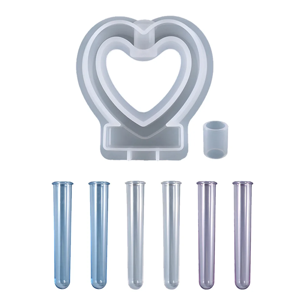 Heart Shaped Flower Mold Pots for Plants Epoxy Vase Glass Hydroponic Tubes Plant Tube Mold Silicone Vase Craft Creativity
Heart Shaped Flower Mold Pots for Plants Epoxy Vase Glass Hydroponic Tubes Plant Tube Mold Silicone Vase Craft Creativity