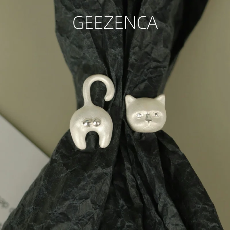 GEEZENCA, стерлинговое серебро 925 пробы, 3D кошачьи кольца изменяемого размера для женщин, уникальное дизайнерское шикарное открытое кольцо с милыми животными, новый подарок на вечеринку
GEEZENCA, стерлинговое серебро 925 пробы, 3D кошачьи кольца изменяемого размера для женщин, уникальное дизайнерское шикарное открытое кольцо с милыми животными, новый подарок на вечеринку