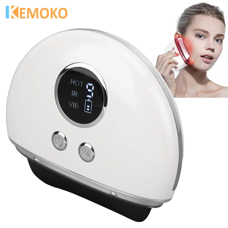4 in 1 Electric Guasha Massager EMS Face Lifting Vibration Massage Remove Edema Firming Skin Clod Heat Scraping Facial Beauty
4 in 1 Electric Guasha Massager EMS Face Lifting Vibration Massage Remove Edema Firming Skin Clod Heat Scraping Facial Beauty