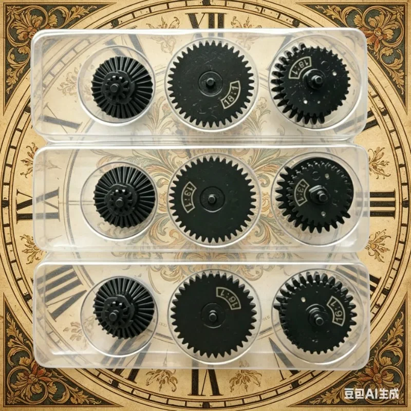 Steel Precision Gear Kit 13:1/16:1/18:1 Metal Gears for Ver.2 Gen 8/9/10 Gearbox
Steel Precision Gear Kit 13:1/16:1/18:1 Metal Gears for Ver.2 Gen 8/9/10 Gearbox