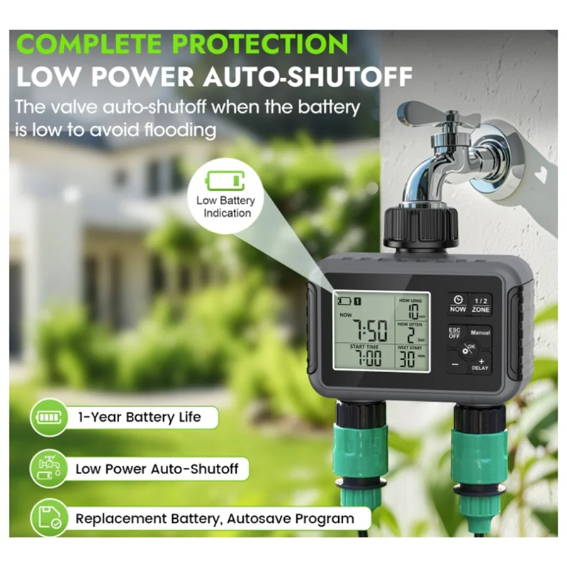 Intelligent Outlet Irrigation Watering System Garden Programmer Withlcd Display Timed Watering Smart Irrigation Equipmentm12k
Intelligent Outlet Irrigation Watering System Garden Programmer Withlcd Display Timed Watering Smart Irrigation Equipmentm12k