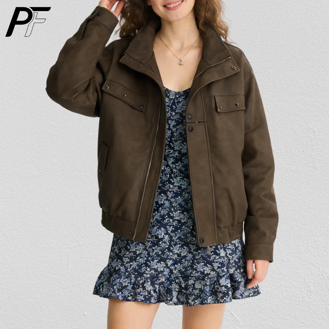 Retro PU Leather Bomber Jacket Unisex Vintage Zip Up Stand Collar Coat With Multi Flap Pockets Trendy Pilot Jacket 2026 New
Retro PU Leather Bomber Jacket Unisex Vintage Zip Up Stand Collar Coat With Multi Flap Pockets Trendy Pilot Jacket 2026 New