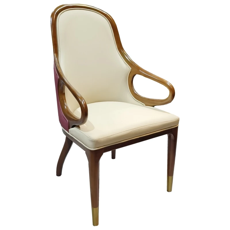 Hotel soft bag light luxury with armrests dining chair solid wood restaurant box negotiation chair backrest home Nordic club cha
Hotel soft bag light luxury with armrests dining chair solid wood restaurant box negotiation chair backrest home Nordic club cha