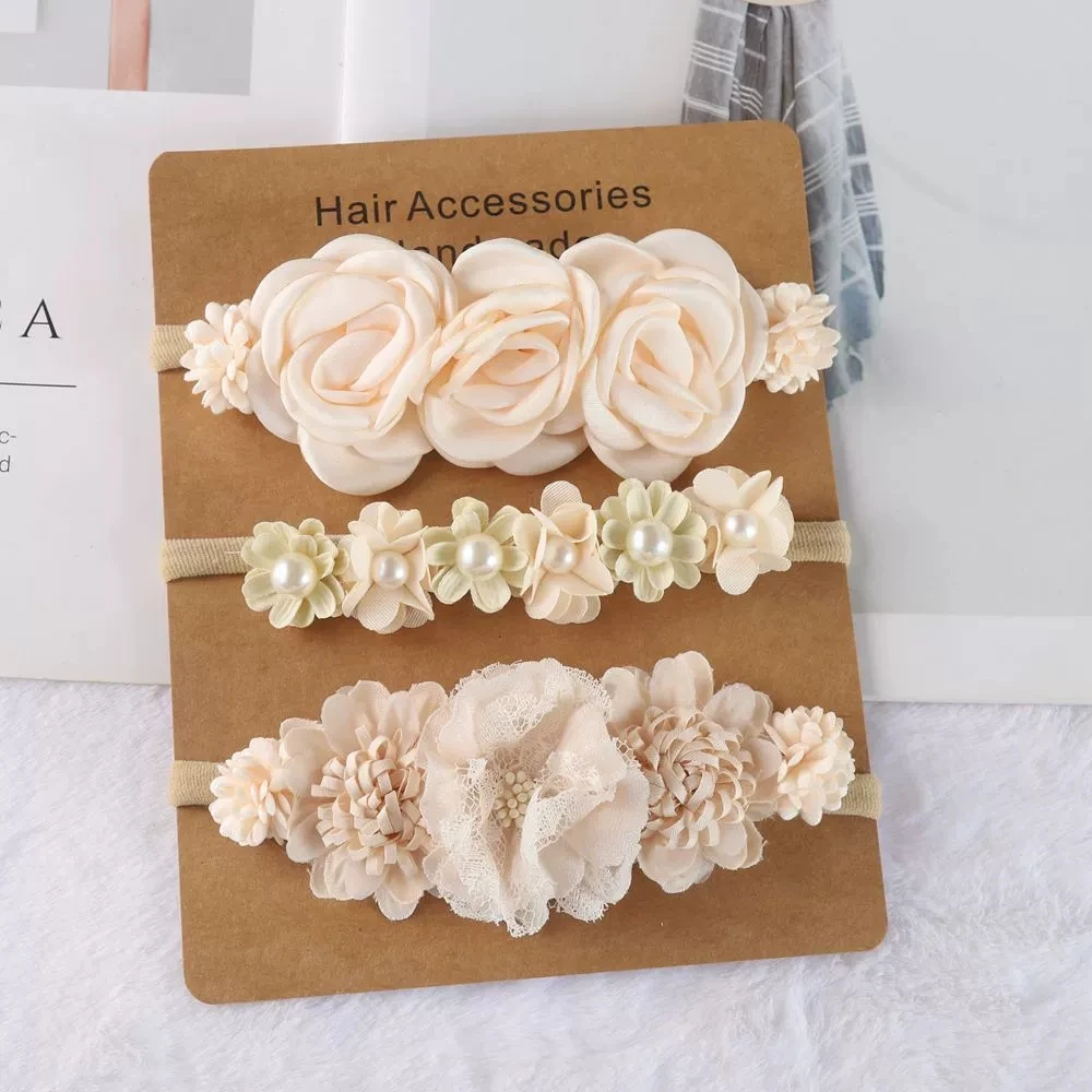 3pcs/set Satin Flower Nylon Headband for Newborn Children Chiffon Flower Hairbands Hair Circle Headwear Infant Hair Accessories
3pcs/set Satin Flower Nylon Headband for Newborn Children Chiffon Flower Hairbands Hair Circle Headwear Infant Hair Accessories