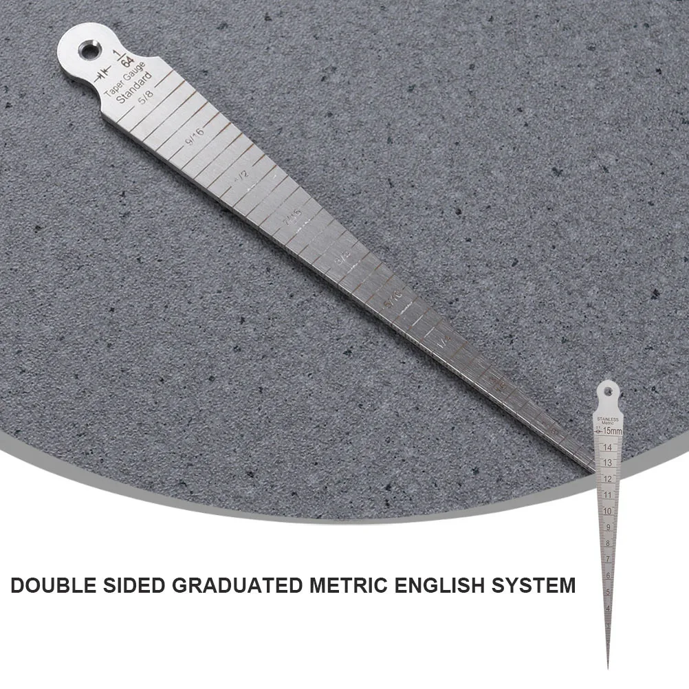 2Pcs Wedge Feeler Gauge 0-15Mm Stainless Steel Taper Metric Welding Gauge for Mechanical Thread Debugging Mold Testing Repair
2Pcs Wedge Feeler Gauge 0-15Mm Stainless Steel Taper Metric Welding Gauge for Mechanical Thread Debugging Mold Testing Repair