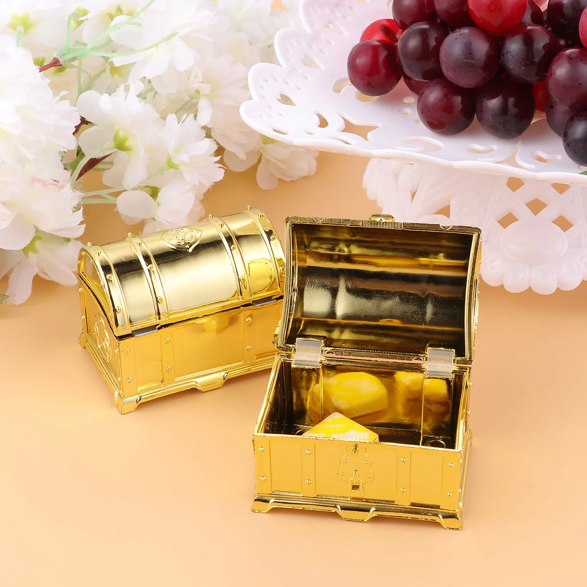 6pcs Golden Wedding Candy Box Plastic Storage Case Multifunctional Chocolate Treat Box Party Favor Gift Box
6pcs Golden Wedding Candy Box Plastic Storage Case Multifunctional Chocolate Treat Box Party Favor Gift Box
