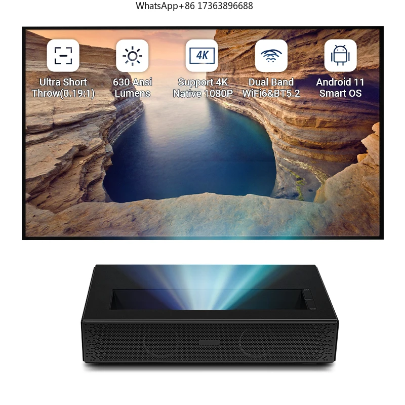 Hotack Hot Selling D068 Ultra Short Throw Laser Projector Home Theater UHD 4k Video Projector
Hotack Hot Selling D068 Ultra Short Throw Laser Projector Home Theater UHD 4k Video Projector
