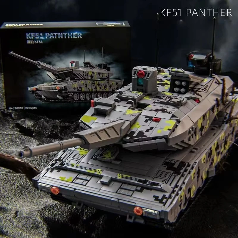 2235PCS MOC Military Panther KF51 Main Battle Tank Building Blocks WW2 Army Soldier Weapons Model Bricks Toys Kid Birthday Gifts
2235PCS MOC Military Panther KF51 Main Battle Tank Building Blocks WW2 Army Soldier Weapons Model Bricks Toys Kid Birthday Gifts