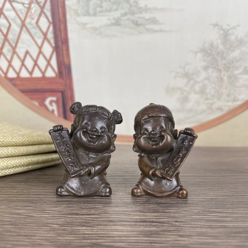 Bronze Figurine New Chinese Style Golden Boy and Jade Girl Study Living Room Decoration Collectibl
Bronze Figurine New Chinese Style Golden Boy and Jade Girl Study Living Room Decoration Collectibl