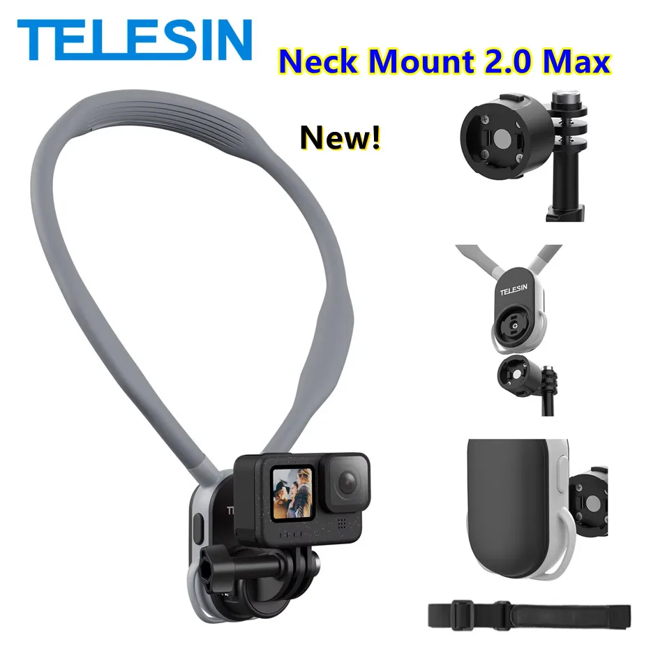 Telesin 2.0 MAX Neck Mount Magnetic Neck Mount Phone Holder Necklace Lanyard Strap for GoPro/Insta360/DJI Motorcycle accessories
Telesin 2.0 MAX Neck Mount Magnetic Neck Mount Phone Holder Necklace Lanyard Strap for GoPro/Insta360/DJI Motorcycle accessories