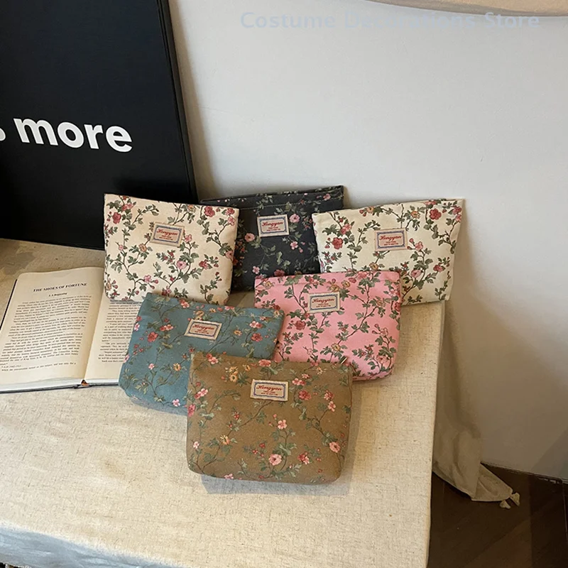 Sweet Cute Floral Printing Canvas Cosmetic Bag Fashion Handbag Travel Portable Toiletry Bag Large Capacity Storage Bag Girl Gift
Sweet Cute Floral Printing Canvas Cosmetic Bag Fashion Handbag Travel Portable Toiletry Bag Large Capacity Storage Bag Girl Gift