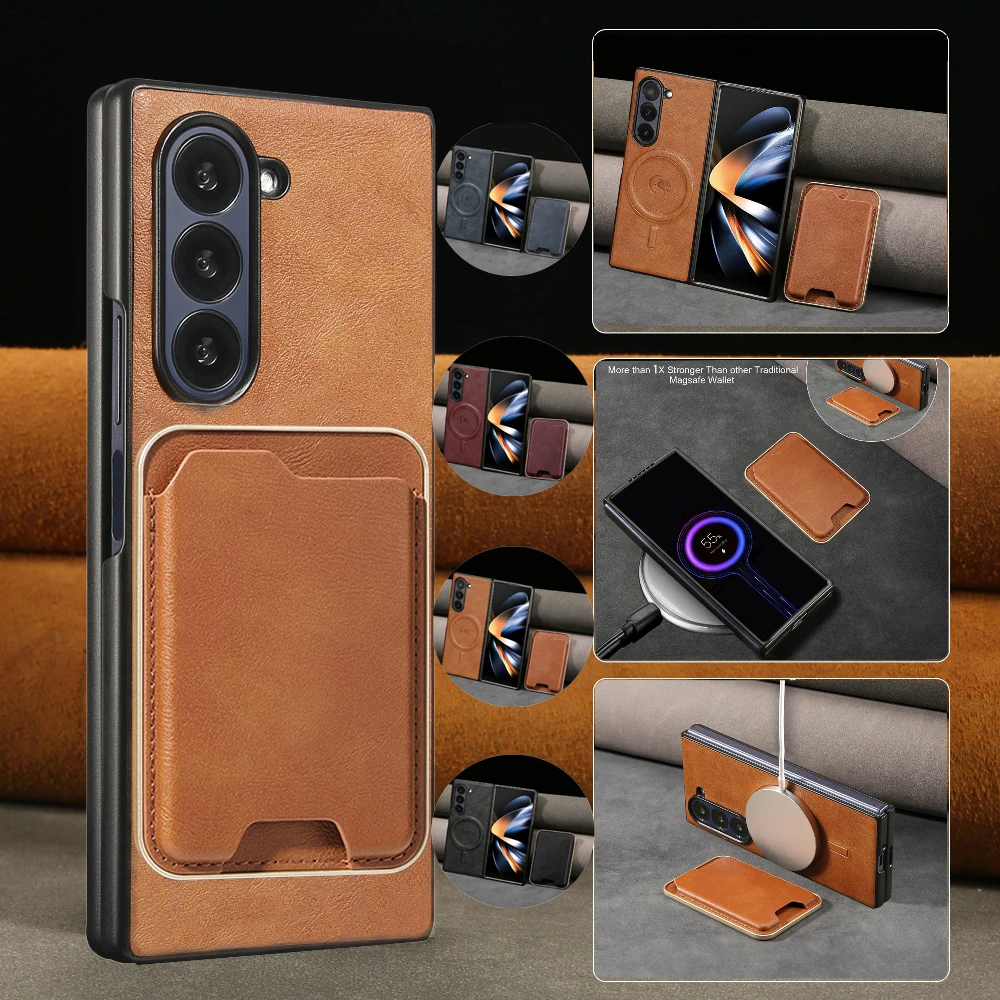 Removable Leather Phone Cover For Samsung Galaxy Z Fold6/Galaxy Z Fold5/Galaxy Z Fold4/Z Fold3 With Magnetic Portable Card Case
Removable Leather Phone Cover For Samsung Galaxy Z Fold6/Galaxy Z Fold5/Galaxy Z Fold4/Z Fold3 With Magnetic Portable Card Case