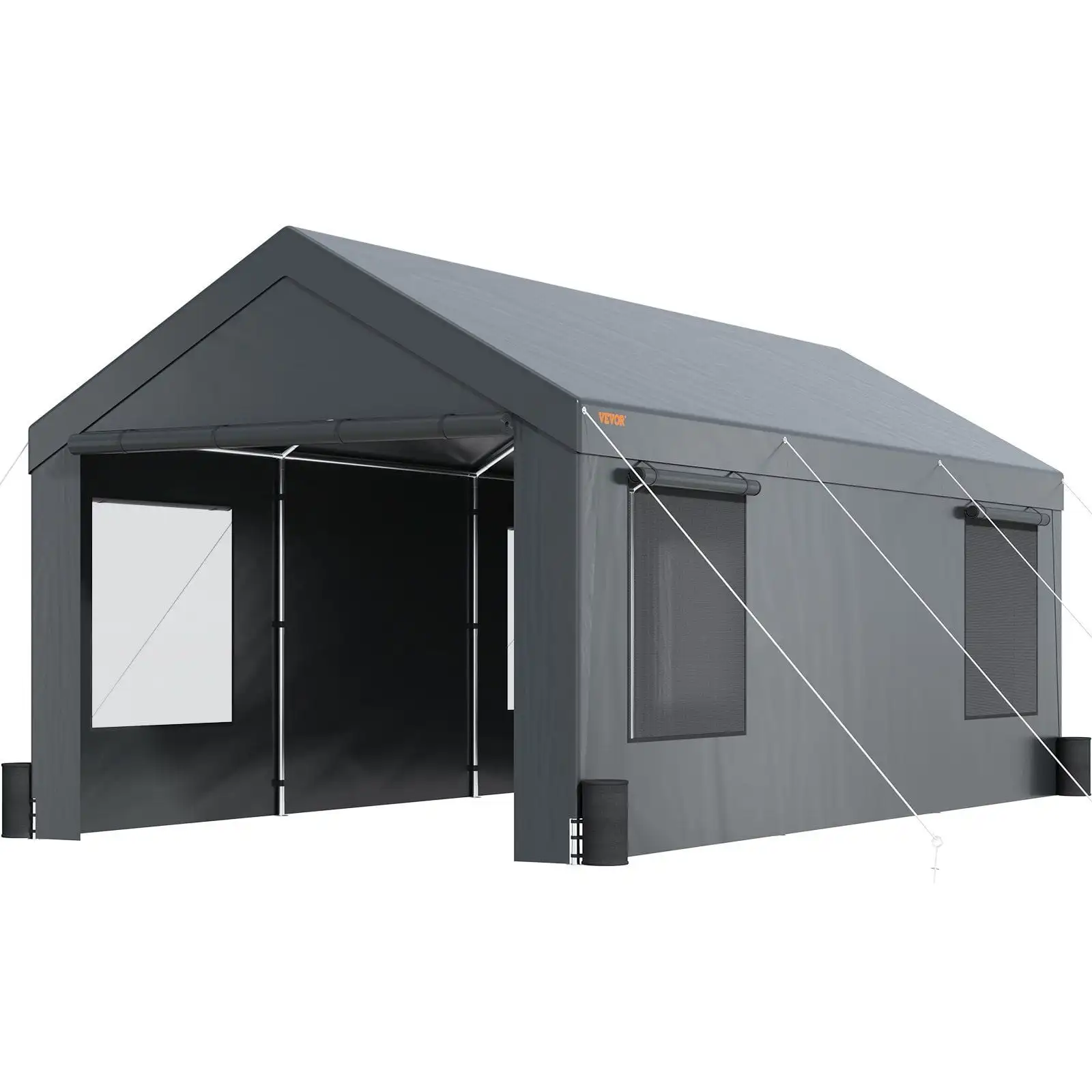 Carport, Heavy Duty 10x20ft Car Canopy, Outdoor Garage Shelter with Removable Sidewalls, Roll-up Ventilated Windows & Door
Carport, Heavy Duty 10x20ft Car Canopy, Outdoor Garage Shelter with Removable Sidewalls, Roll-up Ventilated Windows & Door
