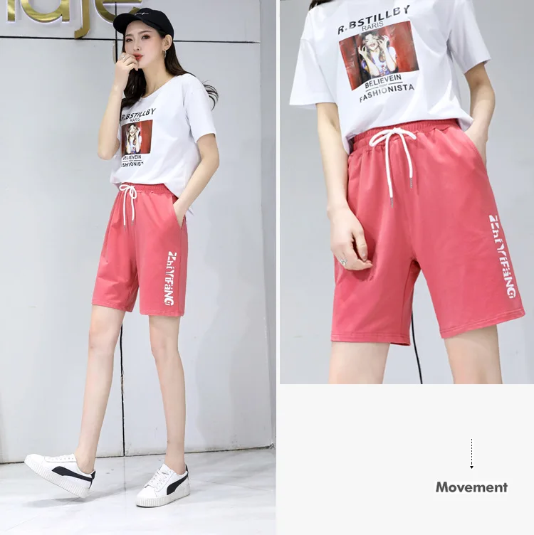 Summer Women's Casual Loose Running orts Straight Leg Slimming Pants Five-Quarter Length Versatile Spor Sle
Summer Women's Casual Loose Running orts Straight Leg Slimming Pants Five-Quarter Length Versatile Spor Sle