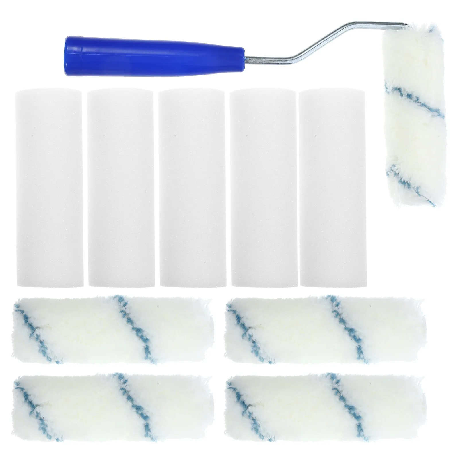 Набор сменных чехлов с рамкой и маленьким валиком для покраски стен, портативный комплект валиков для покраски, обеспечивающий безупречное покрытие, легко чистится
Набор сменных чехлов с рамкой и маленьким валиком для покраски стен, портативный комплект валиков для покраски, обеспечивающий безупречное покрытие, легко чистится