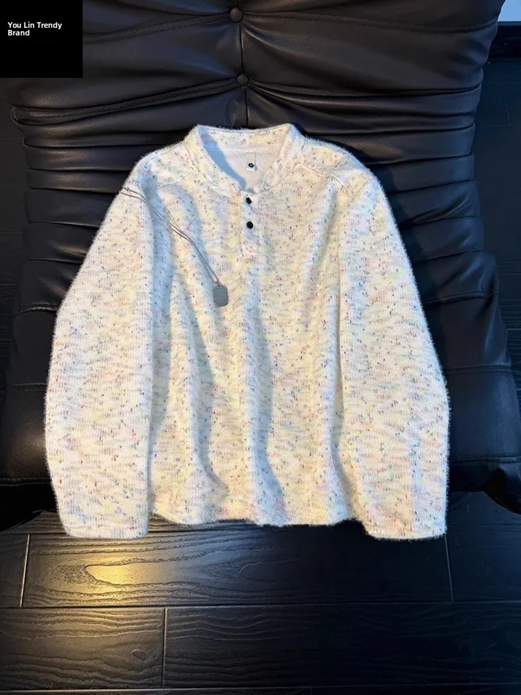 Men's Knitted Fce Lined Long Sve Henry Collar Sweatirt Warm Base Layer irt American High End Feeling Inner...
Men's Knitted Fce Lined Long Sve Henry Collar Sweatirt Warm Base Layer irt American High End Feeling Inner...