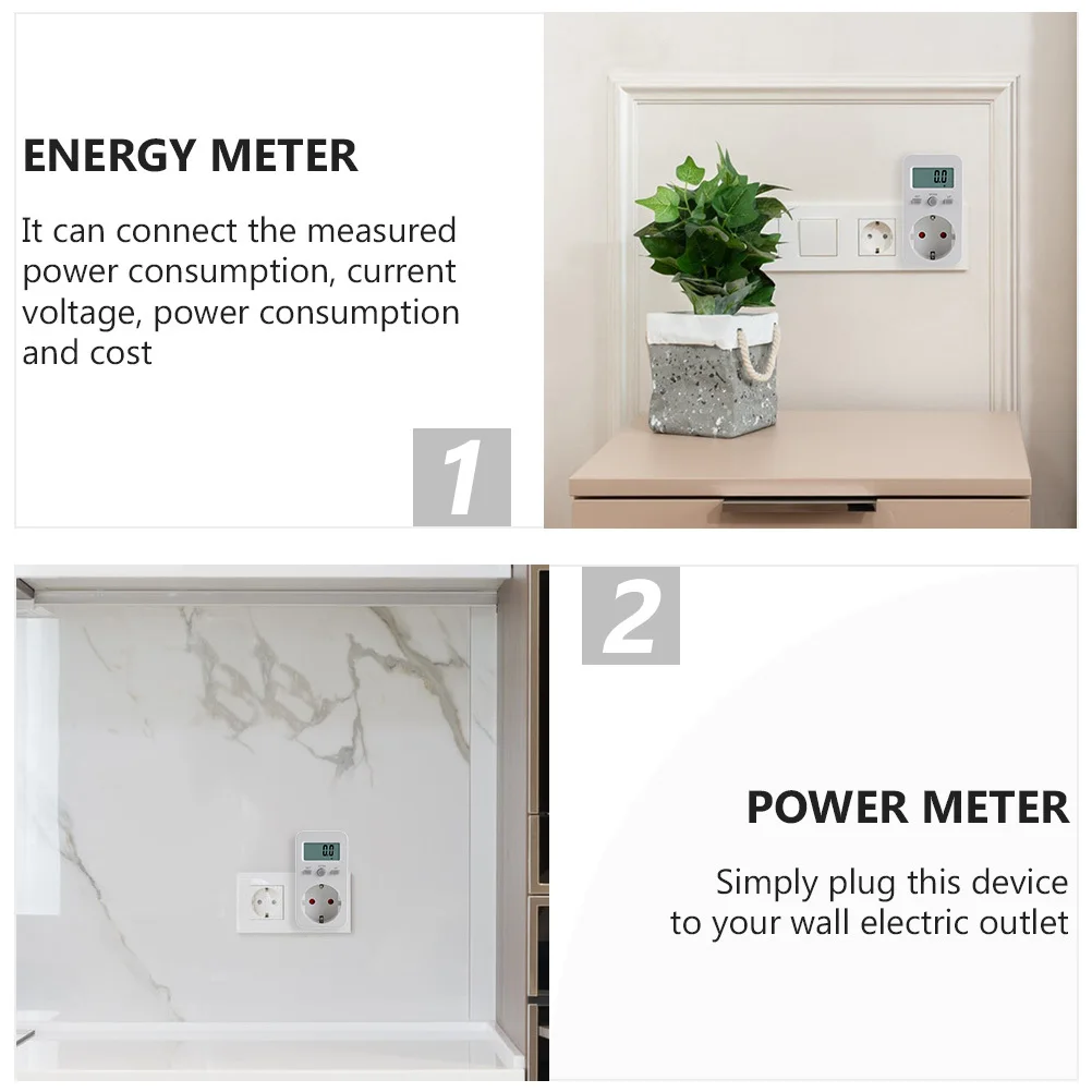 Energy Analyzer Power Meter Digital Wattmeter LCD Display Electricity Consumption Monitor Eu Plug Electronic Power Meter Outlet
Energy Analyzer Power Meter Digital Wattmeter LCD Display Electricity Consumption Monitor Eu Plug Electronic Power Meter Outlet