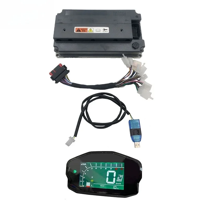 EM200/2 DC 200A Boost 250A Peak Phase 600A 4KW-6KW Controller V2 with DKD Display for 4000W-6000W Motor
EM200/2 DC 200A Boost 250A Peak Phase 600A 4KW-6KW Controller V2 with DKD Display for 4000W-6000W Motor