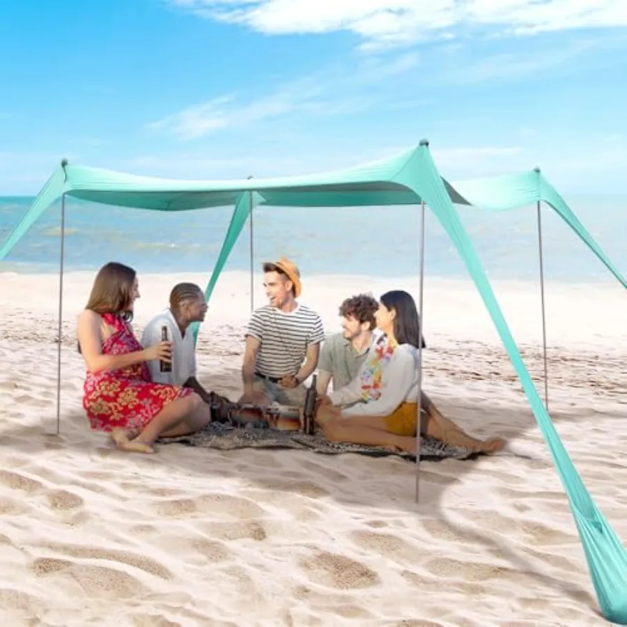 Family Beach Tent Canopy Sun Shade Pop Up Grande Beach Tent Sun Shelter Stability 4 Poles with Portable Carry Bag Outdoor Shade
Family Beach Tent Canopy Sun Shade Pop Up Grande Beach Tent Sun Shelter Stability 4 Poles with Portable Carry Bag Outdoor Shade