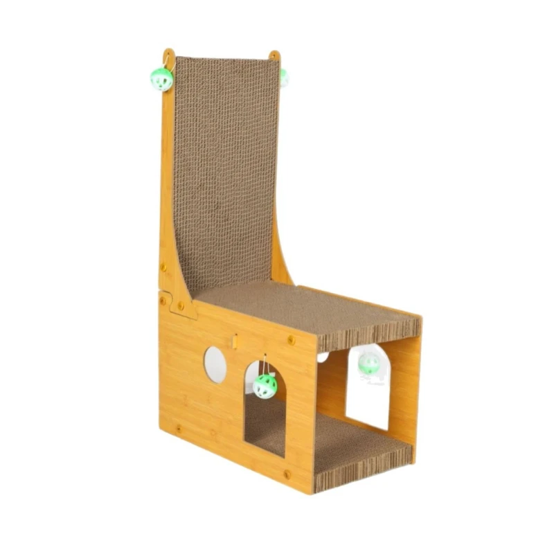 L-shaped upright cat scratching post, allowing cats to sharpen their claws and groom themselves, and includes a cat toy.
L-shaped upright cat scratching post, allowing cats to sharpen their claws and groom themselves, and includes a cat toy.