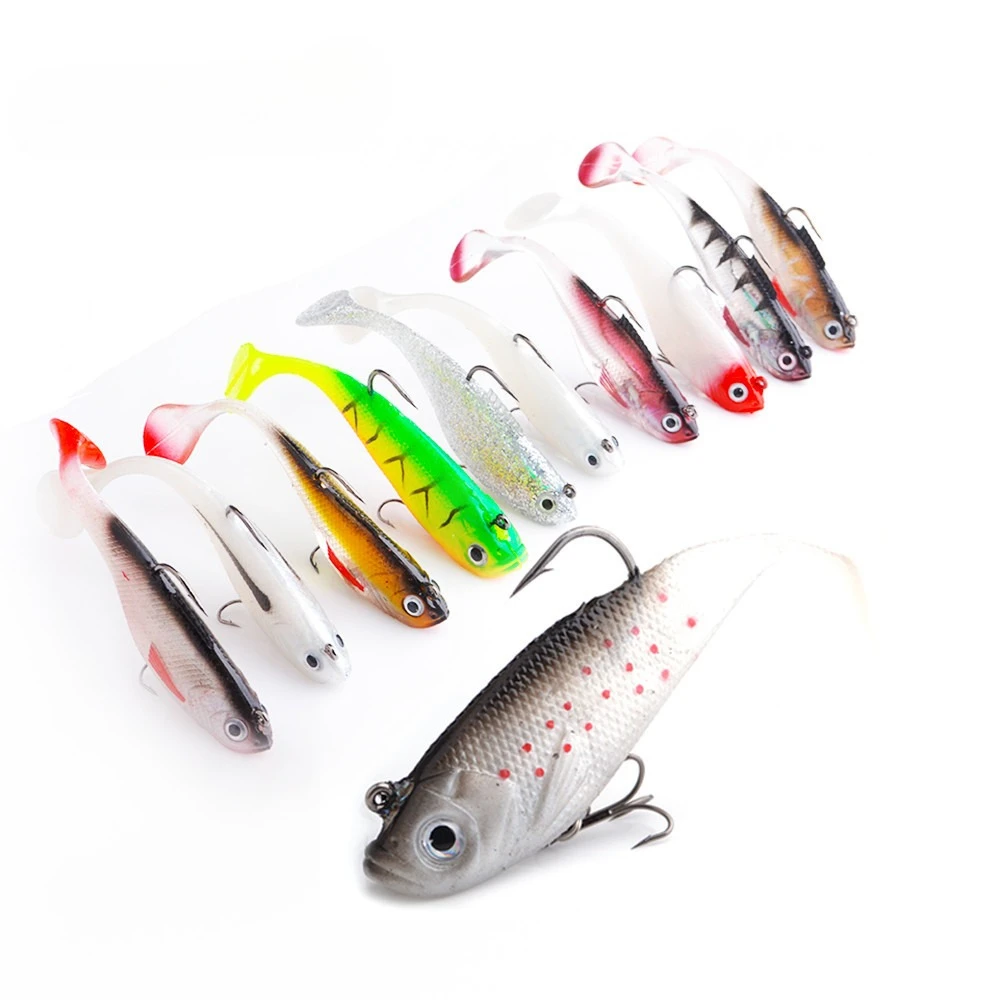Weighted T Tail Soft Fishing Lure 12cm 14cm Lead Jig Artificial Bait With Treble Hook Outdoor Freshwater Saltwater FishingTackle
Weighted T Tail Soft Fishing Lure 12cm 14cm Lead Jig Artificial Bait With Treble Hook Outdoor Freshwater Saltwater FishingTackle