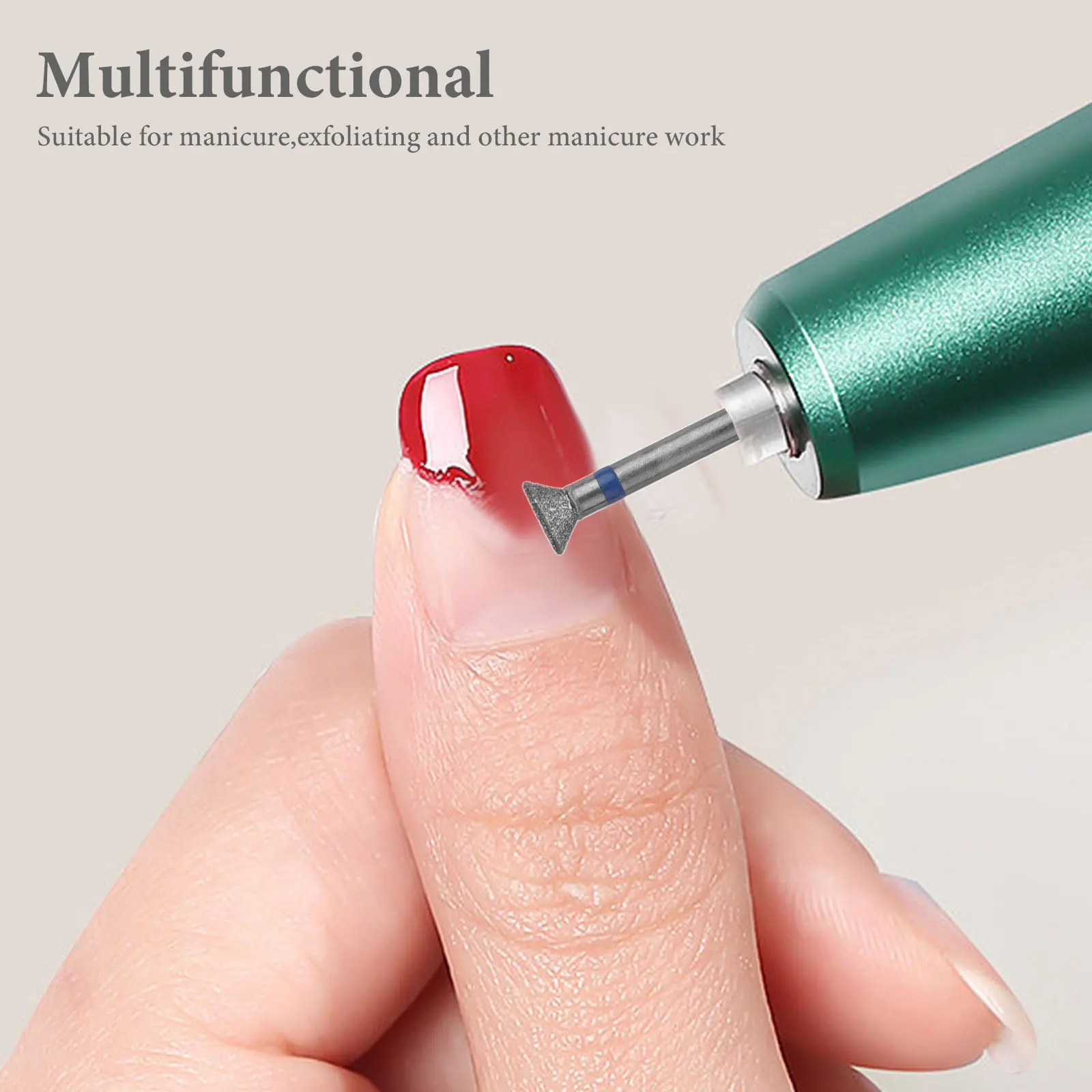 Diamond Nail Bits Grinding Polishing Heads Cuticle Remove Nail Gel Drill Bits Remover Tools Manicure Pedicure Accessories Silver
Diamond Nail Bits Grinding Polishing Heads Cuticle Remove Nail Gel Drill Bits Remover Tools Manicure Pedicure Accessories Silver