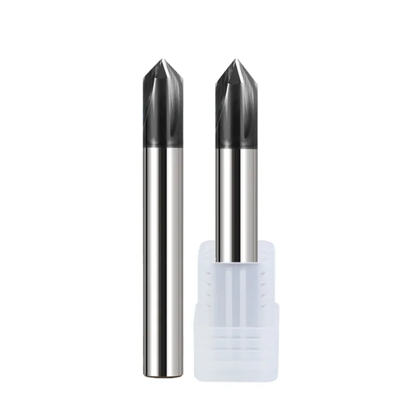HRC 68 3 Flutes Solid Carbide Chamfer End Mills 60 90 120 Degree Straight Flute Chamfering Tools for Stainless Steel
HRC 68 3 Flutes Solid Carbide Chamfer End Mills 60 90 120 Degree Straight Flute Chamfering Tools for Stainless Steel
