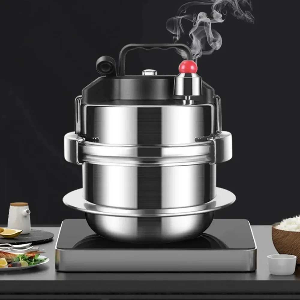 Camping 2L Household Mini Pressure Cooker 304 Stainless Steel Household Gas Induction Cooker Outdoor Small Pressure Cooker
Camping 2L Household Mini Pressure Cooker 304 Stainless Steel Household Gas Induction Cooker Outdoor Small Pressure Cooker