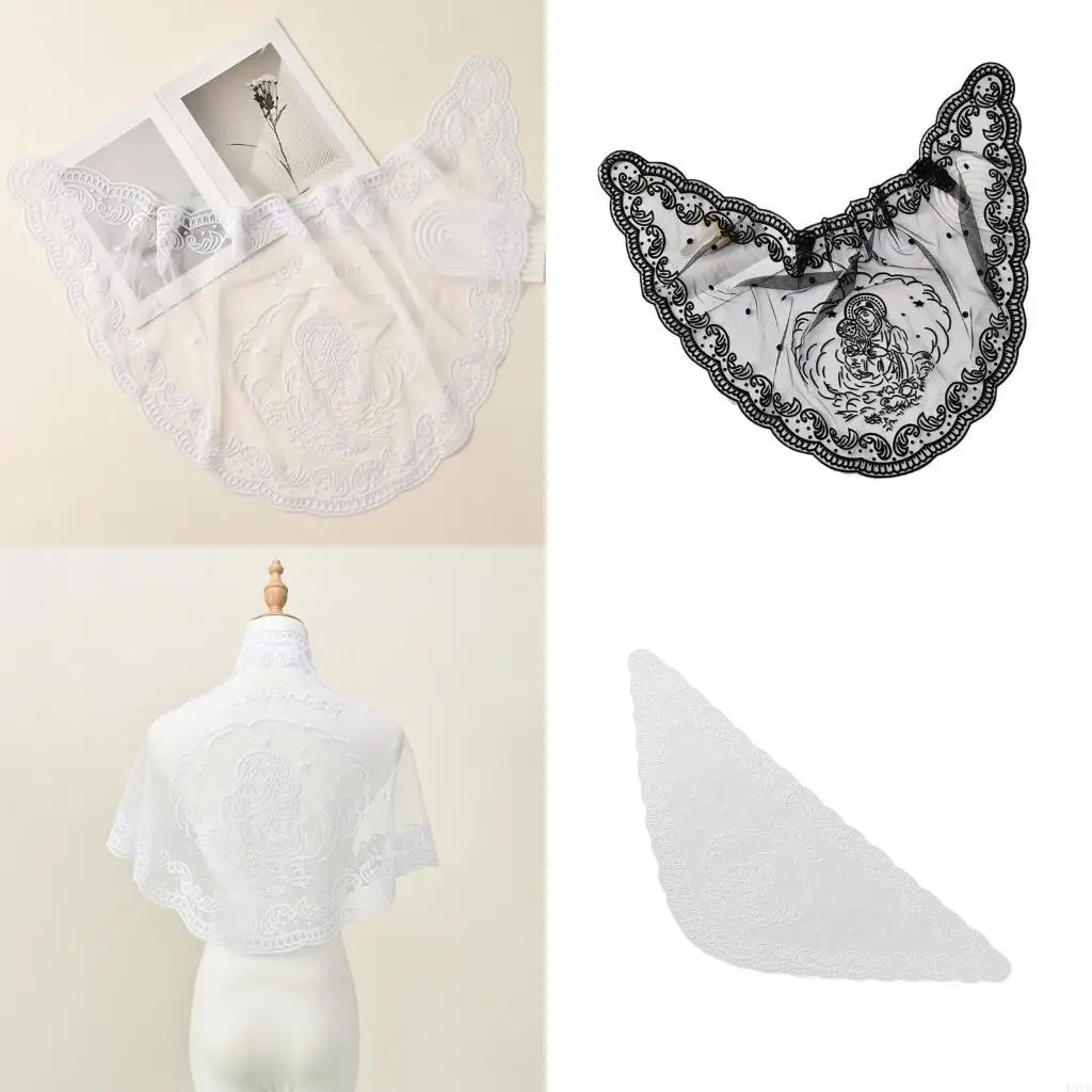 L5YA Католический шарф-шаль Удобный и дышащий католический треугольный шарф для набожных верующих и любителей стиля
L5YA Католический шарф-шаль Удобный и дышащий католический треугольный шарф для набожных верующих и любителей стиля