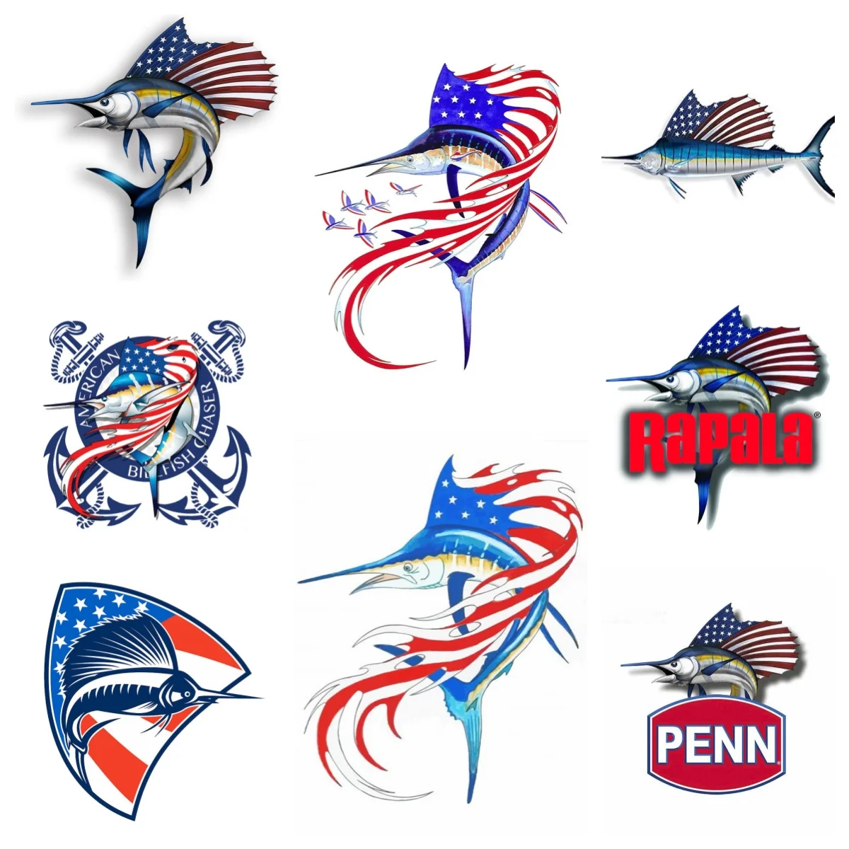 American Flag Fish Vinyl Car Stickers Personality Decal Bumper Waterproof Occlusion Scratch PVC Wholesale
American Flag Fish Vinyl Car Stickers Personality Decal Bumper Waterproof Occlusion Scratch PVC Wholesale