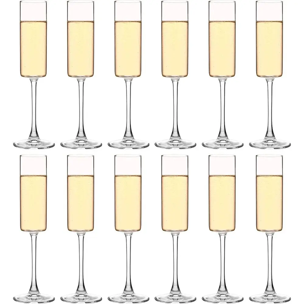 Набор из 12 прозрачных бокалов для шампанского, емкость 6 унций
Набор из 12 прозрачных бокалов для шампанского, емкость 6 унций