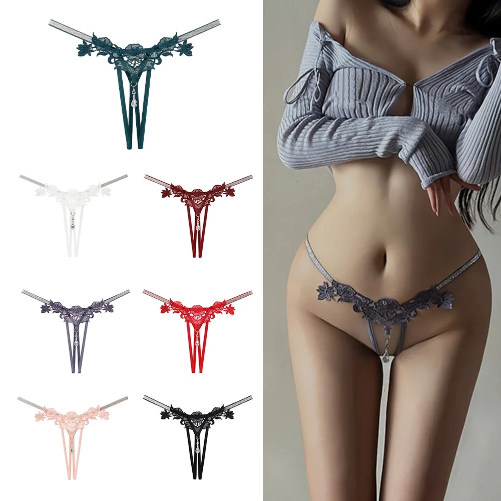 Sexy Womens String Lace Underwear Pearls Low Rise Panties Breathable G String T-back Thong Lingerie Ultra-Thin Trunks Knickers
Sexy Womens String Lace Underwear Pearls Low Rise Panties Breathable G String T-back Thong Lingerie Ultra-Thin Trunks Knickers