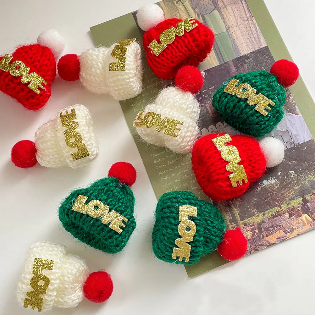 15 Pcs Mini Santa Hat Christmas Knitting Hats Knitted Tiny Festival Novelty Funny Decorations
15 Pcs Mini Santa Hat Christmas Knitting Hats Knitted Tiny Festival Novelty Funny Decorations