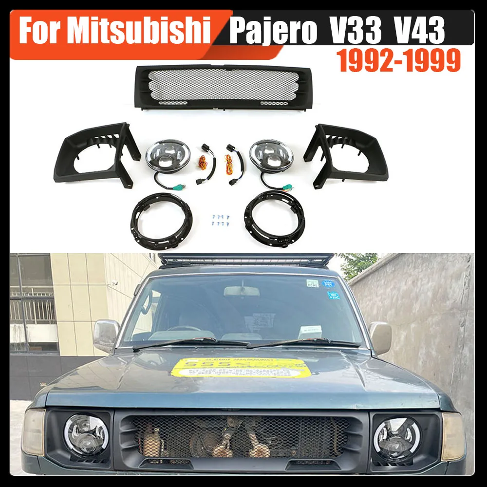 For Mitsubishi Pajero V33 V43 1992-1999 Bumper Grille Radiator Mesh Grill Racing Grille Radiator Cover Car Styling Exterior Trim
For Mitsubishi Pajero V33 V43 1992-1999 Bumper Grille Radiator Mesh Grill Racing Grille Radiator Cover Car Styling Exterior Trim