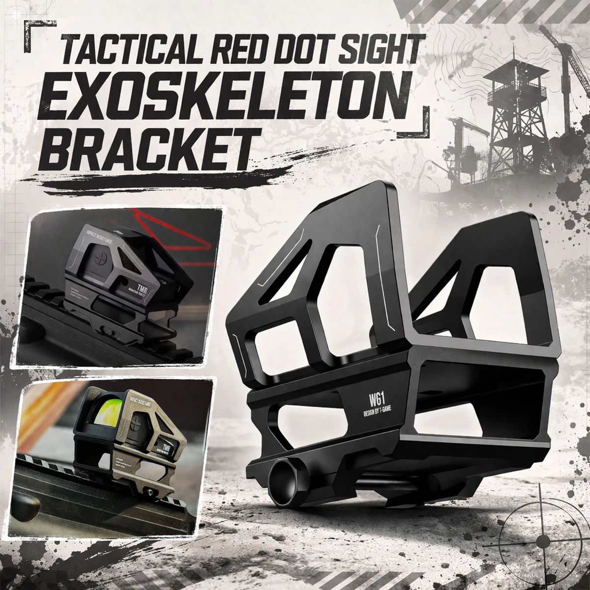 Tactical Red Dot Sight Protective Exoskeleton Universal Airsoft Scope Case 20mm Picatinny Rail Riser Heightening Bracket Gear
Tactical Red Dot Sight Protective Exoskeleton Universal Airsoft Scope Case 20mm Picatinny Rail Riser Heightening Bracket Gear