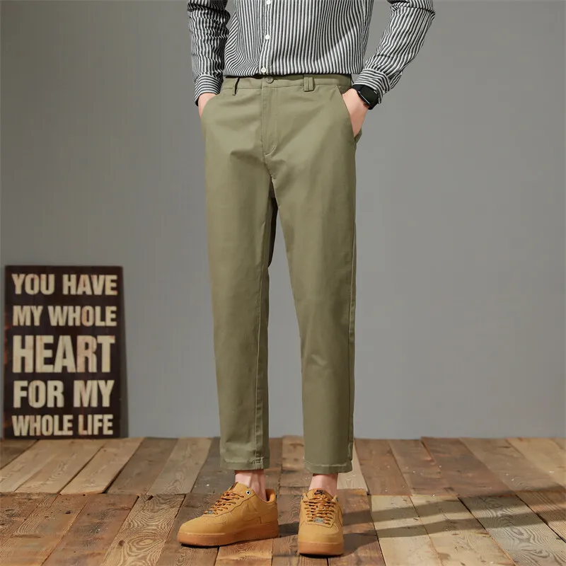 GIOIOMen's Casual Pants,2025Spring New Pure Cotton Solid Color Straight-Leg Trousers,Fashion Overalls
GIOIOMen's Casual Pants,2025Spring New Pure Cotton Solid Color Straight-Leg Trousers,Fashion Overalls