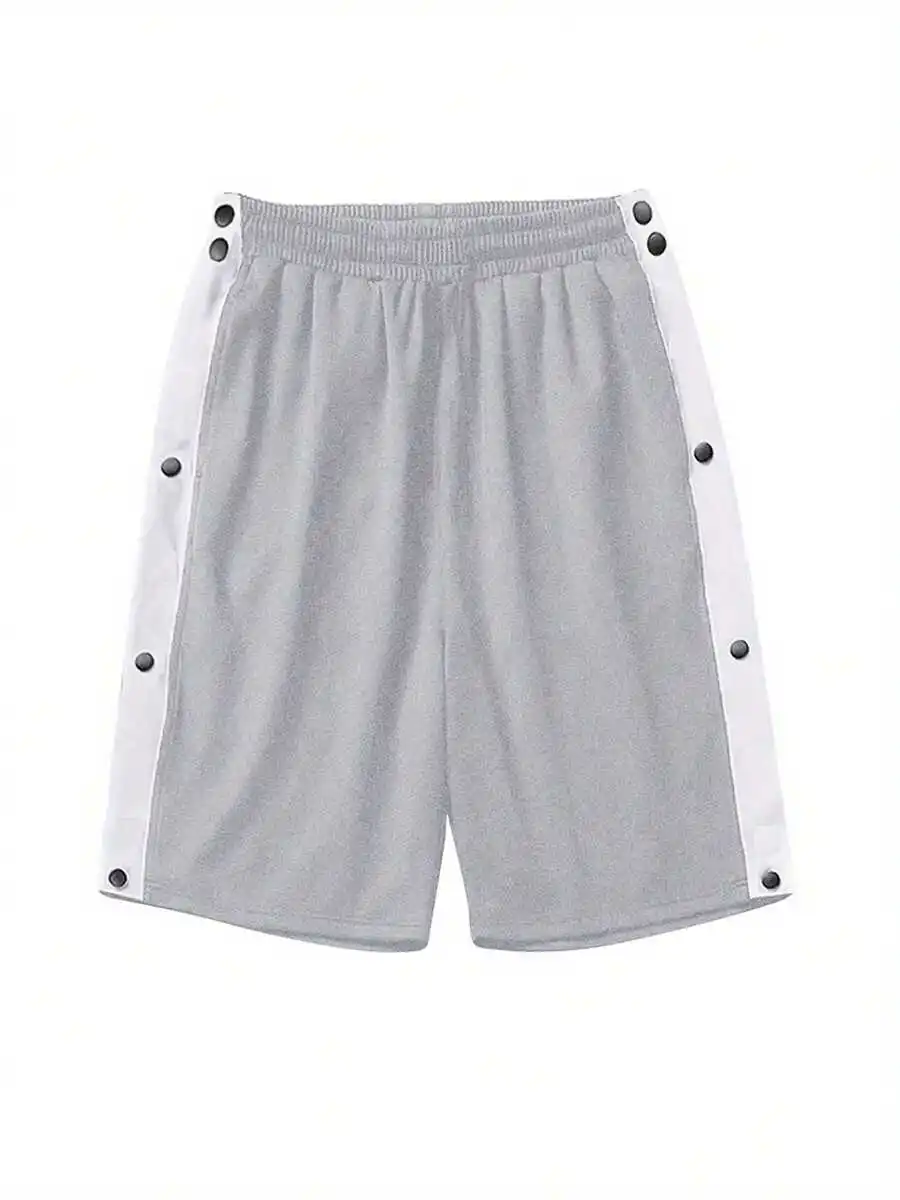 Mens Casual Summer Shorts With Elastic Waist Loose Fit Side Buttons And Pockets
Mens Casual Summer Shorts With Elastic Waist Loose Fit Side Buttons And Pockets