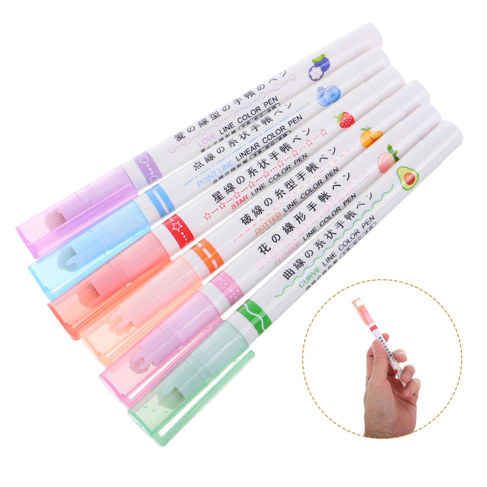 6pcs Colored Highlighters Fluorescent Markers Bright Assorted Colors Soft Tip Long-Lasting Smooth Writing Permanent Marker Pens
6pcs Colored Highlighters Fluorescent Markers Bright Assorted Colors Soft Tip Long-Lasting Smooth Writing Permanent Marker Pens