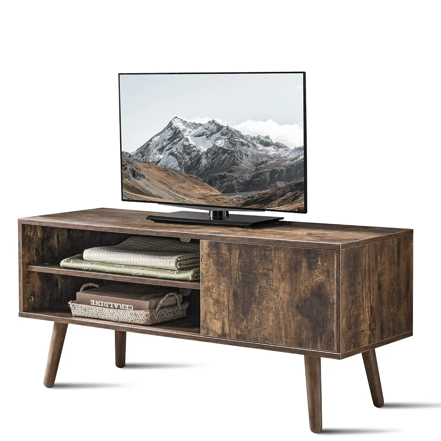 Mid Century TV Stand 48-55in Media Console Storage Cabinet Charging Station Living Room 43x16x20, Custom
Mid Century TV Stand 48-55in Media Console Storage Cabinet Charging Station Living Room 43x16x20, Custom